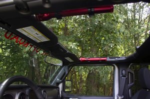Jeep Wrangler Unlimited Flashlight Mount - Front - Fishbone Offroad - Roll Bar - Black - `18-`27